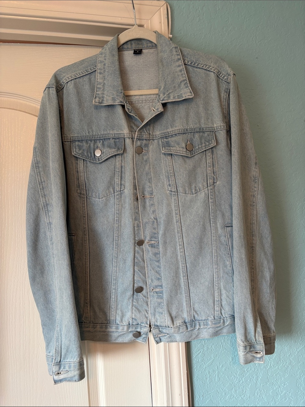 Manfinity Light Blue Denim Jacket.